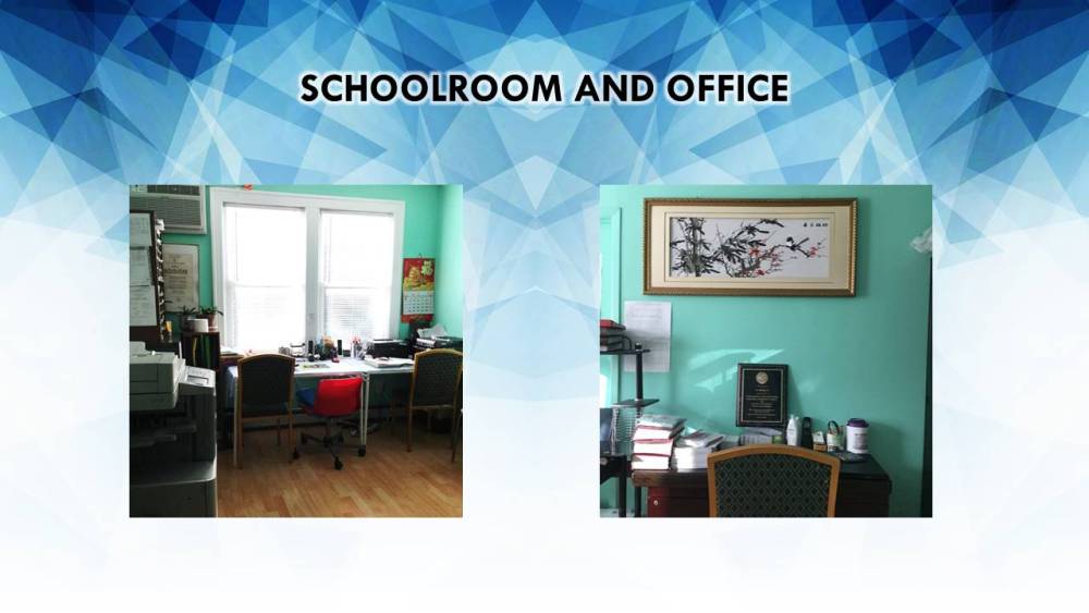 schoolroom and office
